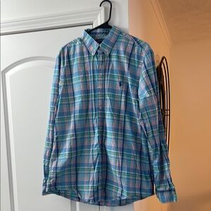 Blue Plaid Men's Shirt